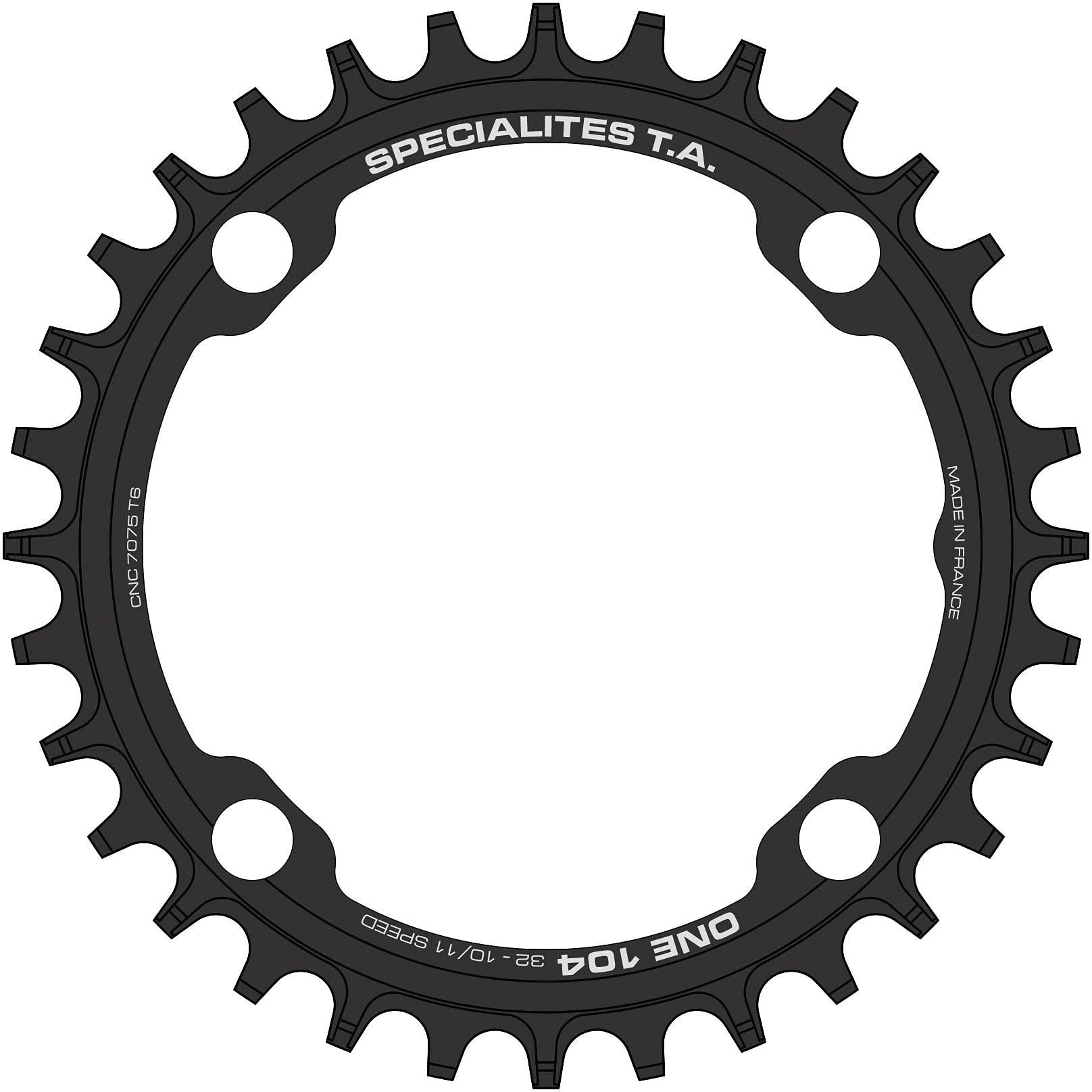 Spécialités TA 104 Stück One MTB schmal/breit Kettenblatt