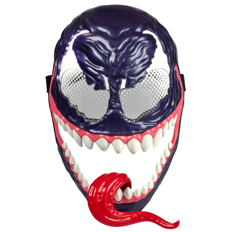 Marvel Spider-Man VenomVersus Venom Roleplay Mask For Kids Ages 5+, Creepy Costume Accessory With Movable Tongue Feature & Adjustable Strap, Great Gift For Kids, Perfect Halloween Costume For Children