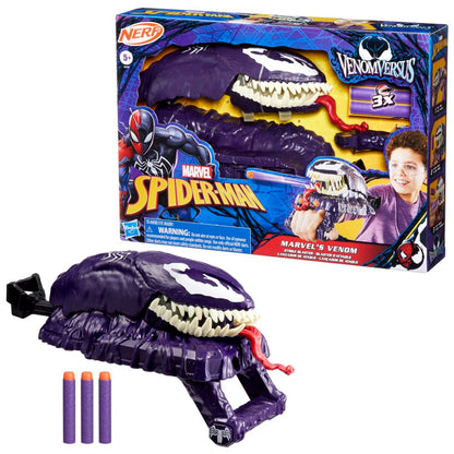 Marvel Spider-Man VenomVersus Marvel’s Venom Strike Blaster, Nerf Spider-Man Role-play Toy