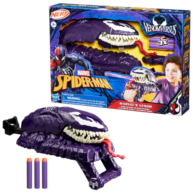 Marvel Spider-Man VenomVersus Marvel’s Venom Strike Blaster, Nerf Spider-Man Role-play Toy