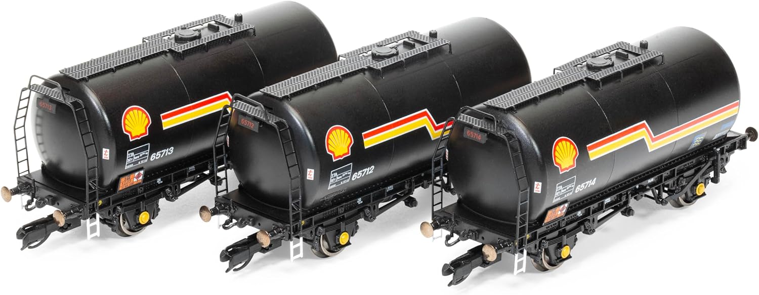 Hornby TT TT6035 TTA Tanker triple pack Shell, Black