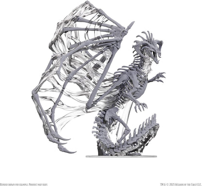 WizKids D&D Nolzur's Marvelous Miniatures: Black Dracolich Boxed Miniature | Unpainted | Dungeons & Dragons Figure