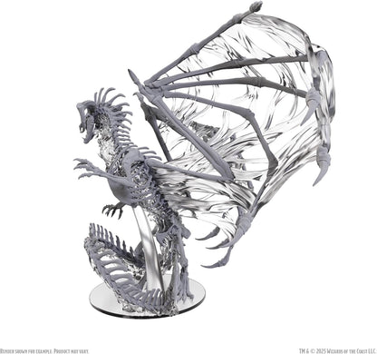 WizKids D&D Nolzur's Marvelous Miniatures: Black Dracolich Boxed Miniature | Unpainted | Dungeons & Dragons Figure