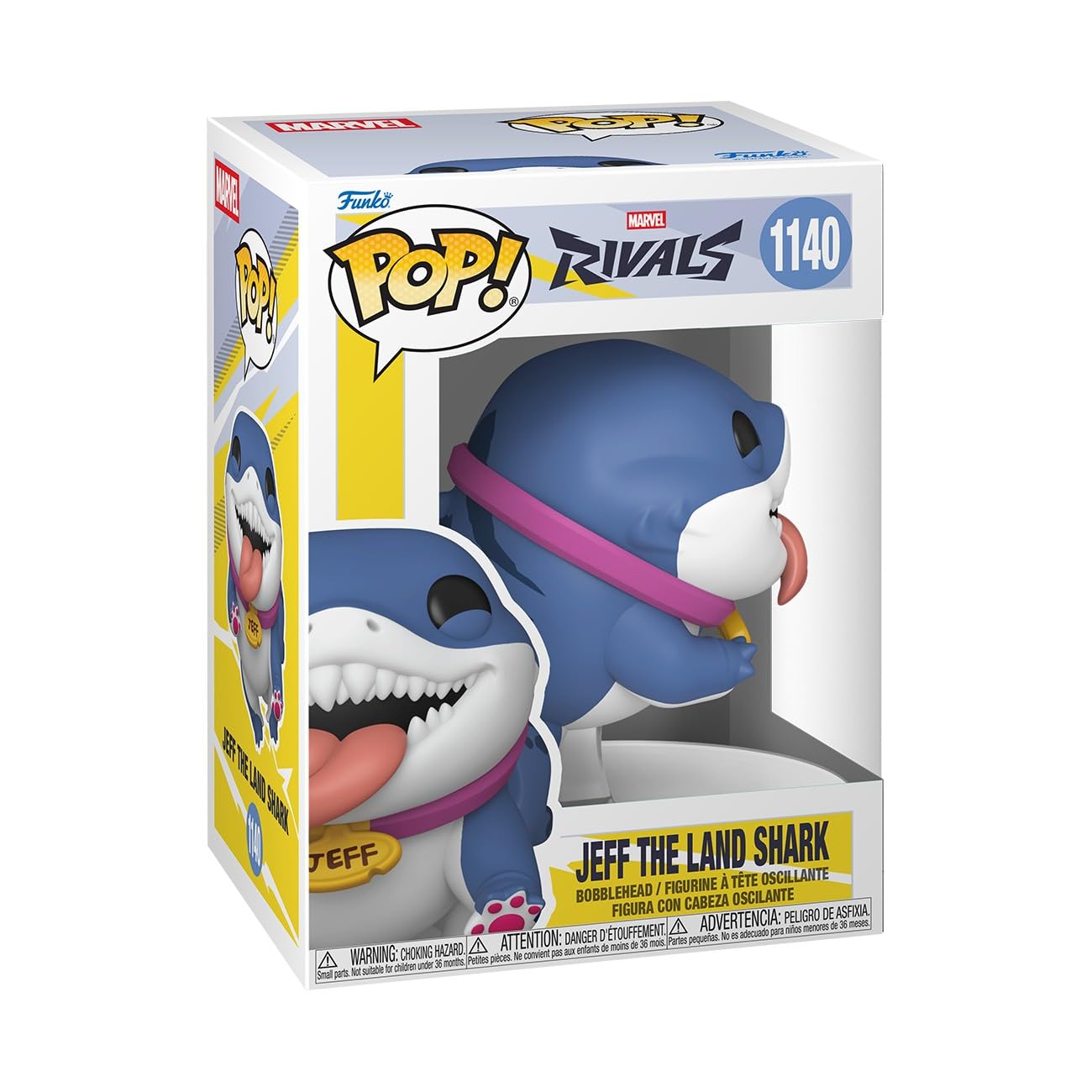 Funko Pop! Games: Marvel Rivals - Jeff The Land Shark - Collectable Vinyl Figure - Official Merchandise - Toys for Kids & Adults - Superheroes Fans - Model Figure for Collectors and Display