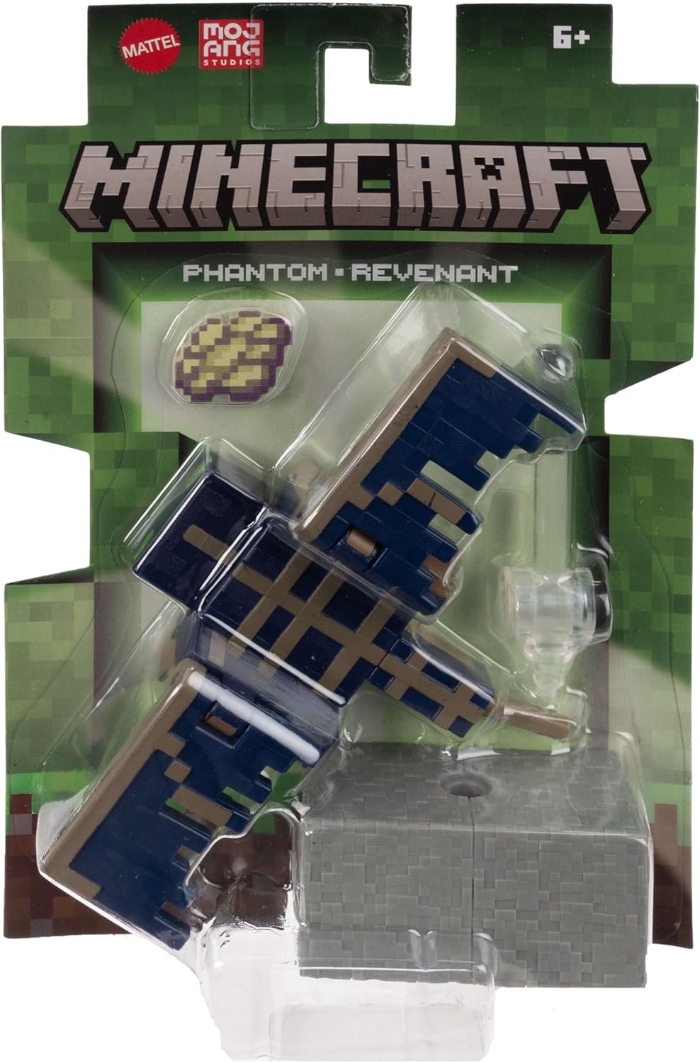 Mattel Minecraft Core Actiefiguur & Accessoires Set, 3.25" Schaal Phantom Collectible Toy met Pixelated Design