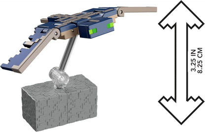 Mattel Minecraft Core Actiefiguur & Accessoires Set, 3.25" Schaal Phantom Collectible Toy met Pixelated Design