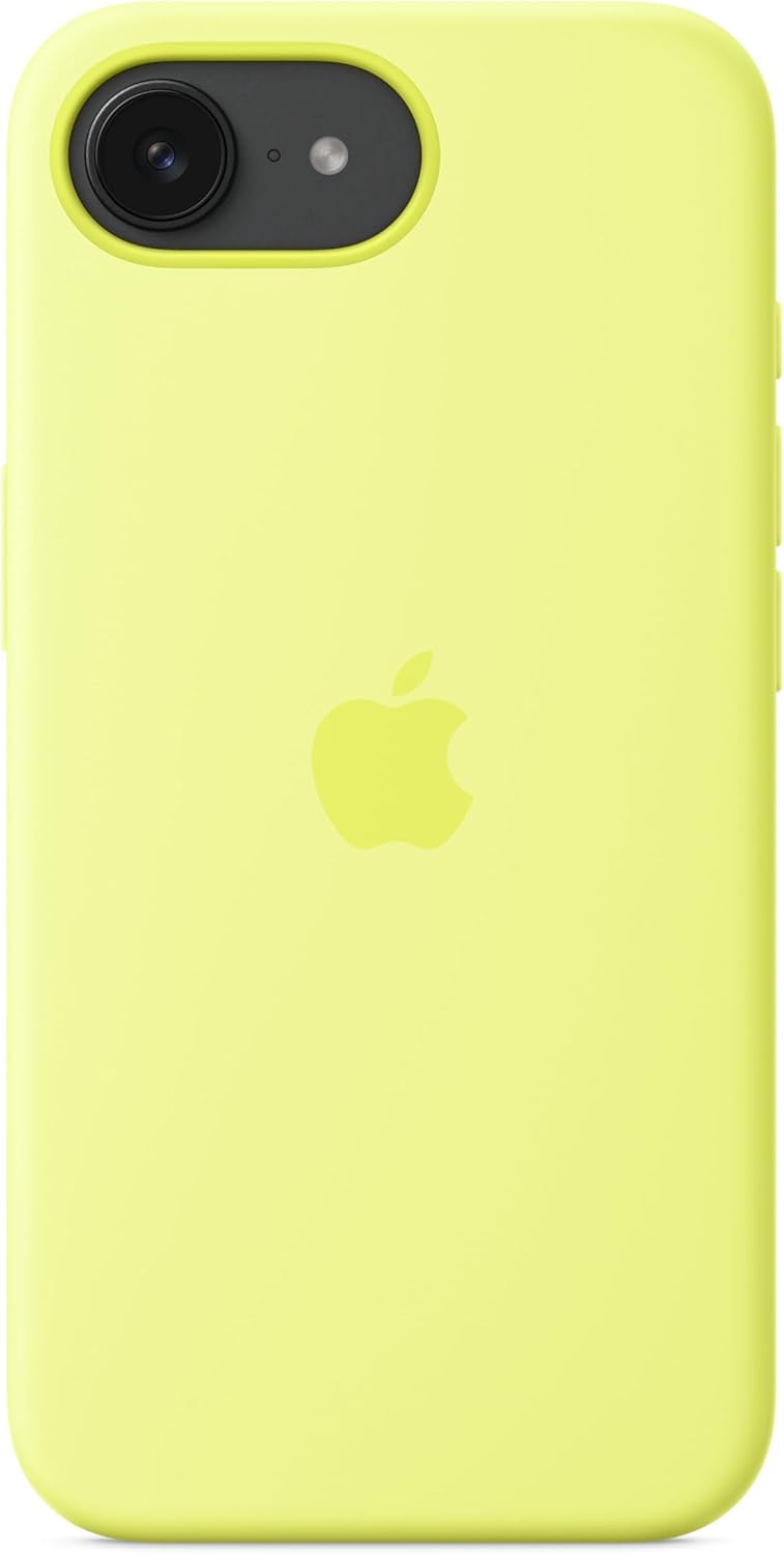 Apple - Back Cover For Mobile Phone - Silicone - Neon Yellow - For Iphone 16E