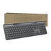 Logitech Signature Slim Solar+ K980 for Business, Wireless Keyboard, Quiet Typing, Secure Receiver, Bluetooth, Windows, Mac - Graphite - QWERTY