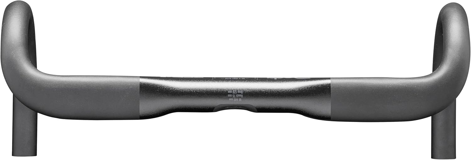 Deda Elementi Zero2 DCR RHM-Evo Drop Handlebar, PoB (Polished on Black), 38cm
