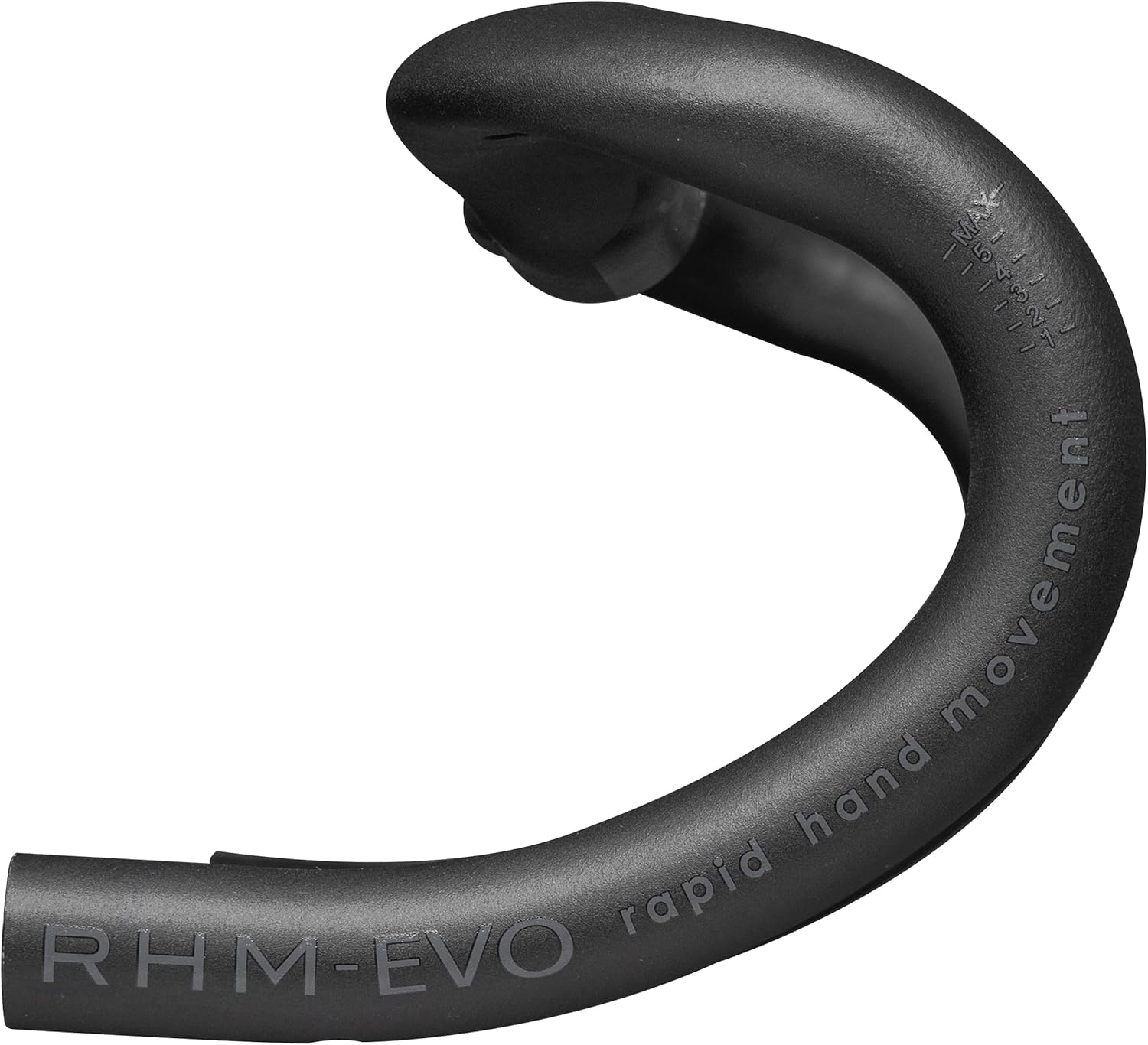 Deda Elementi Zero2 DCR RHM-Evo Drop Handlebar, PoB (Polished on Black), 38cm