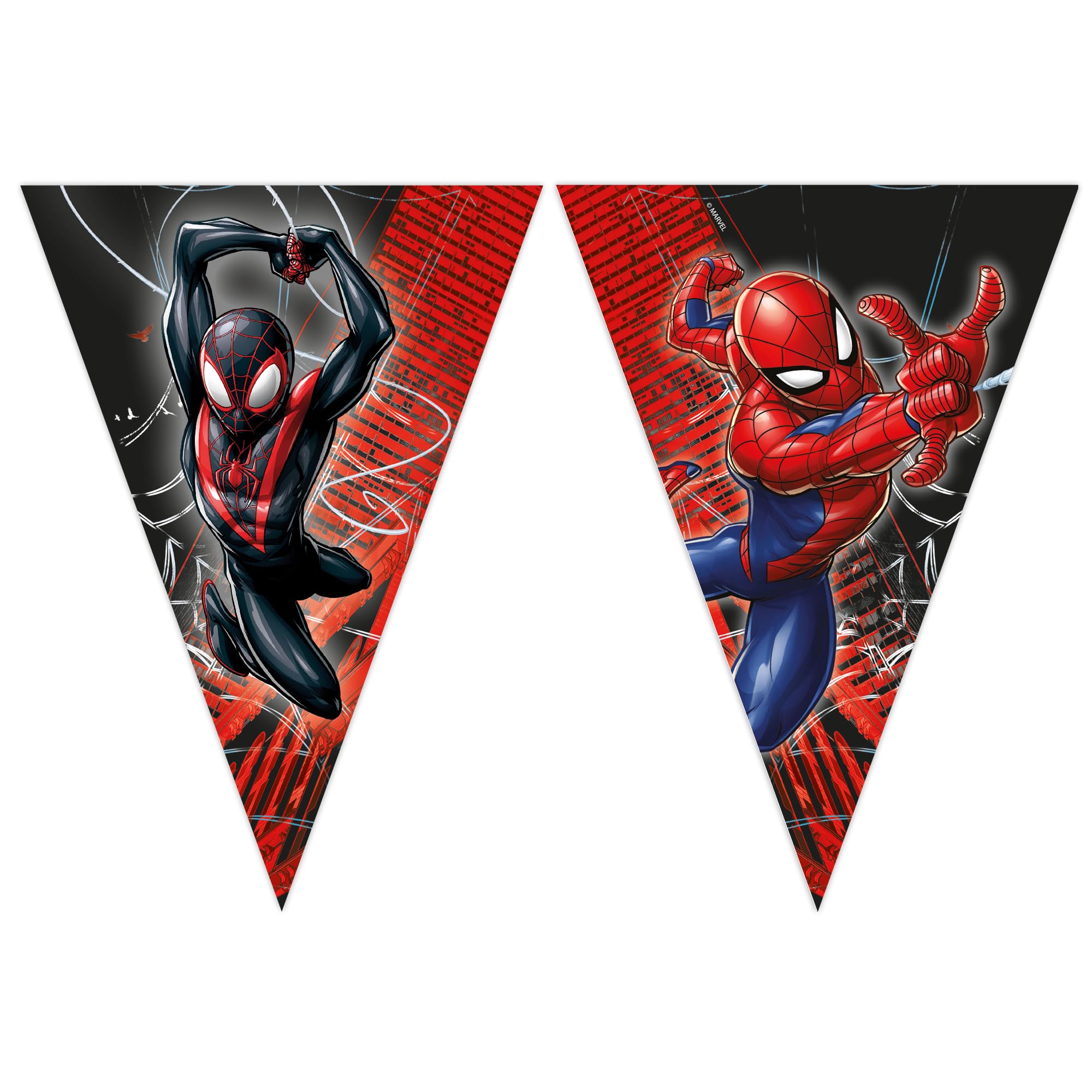Procos Party: Festone Band.Triang Carta Fsc * Spider-Man World. Festone Bandierine Carta Fsc Spider-Man World Of Webs