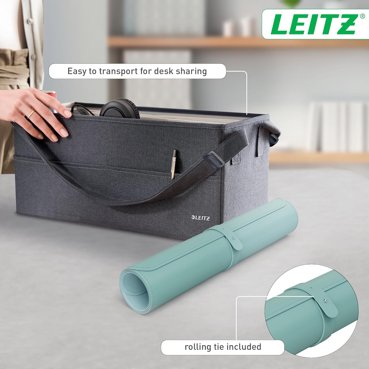 Leitz Desk Mat 40x80cm Mint - 53820051