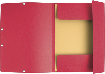 Exacompta - Ref 55515E - Europa Collection - Elasticated 3-Flap Folders - Suitable for A4 Documents, 400gsm Glossy Card - Assorted Colours (Pack of 10