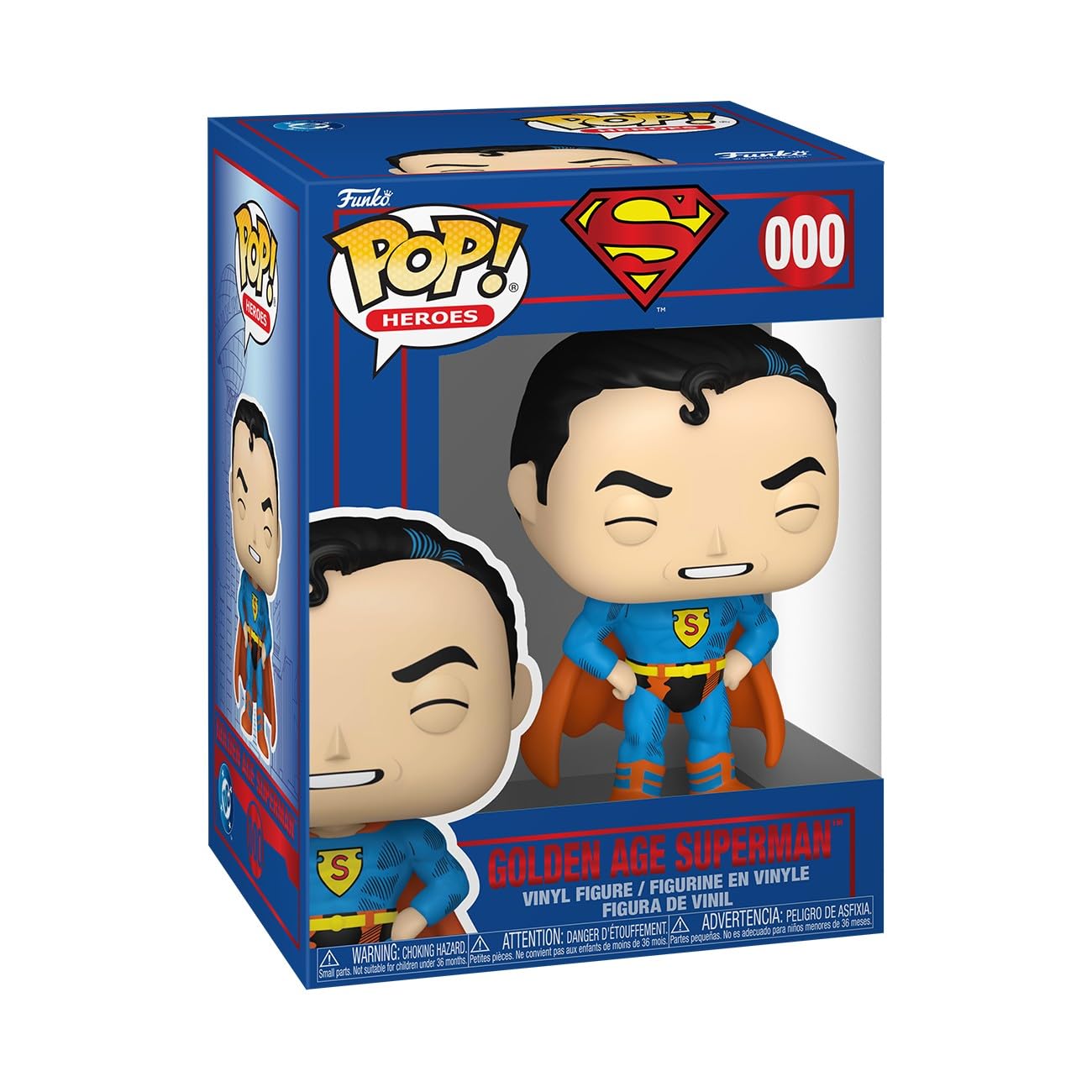 Funko Pop! Heroes: Shield Through the Ages – Superman'38 - DC Comics - Collectable Vinyl Figure - Gift Idea - Official Merchandise - Toys for Kids & Adults - Superheroes Fans