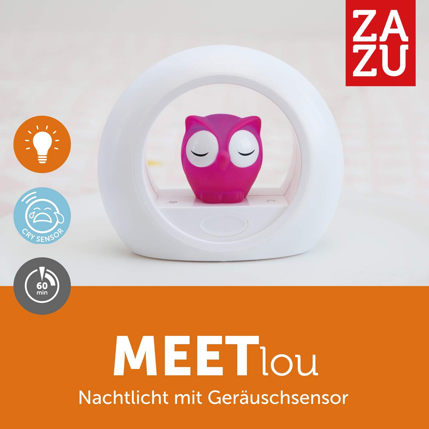 Zazu - LOU Nightlight PINK