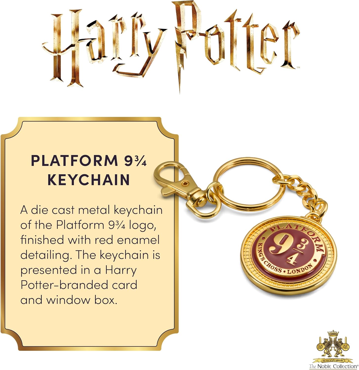 The Noble Collection Harry Potter Platform 9 3/4 Keychain