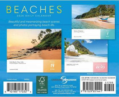 Beach Life Box Calendar 2026