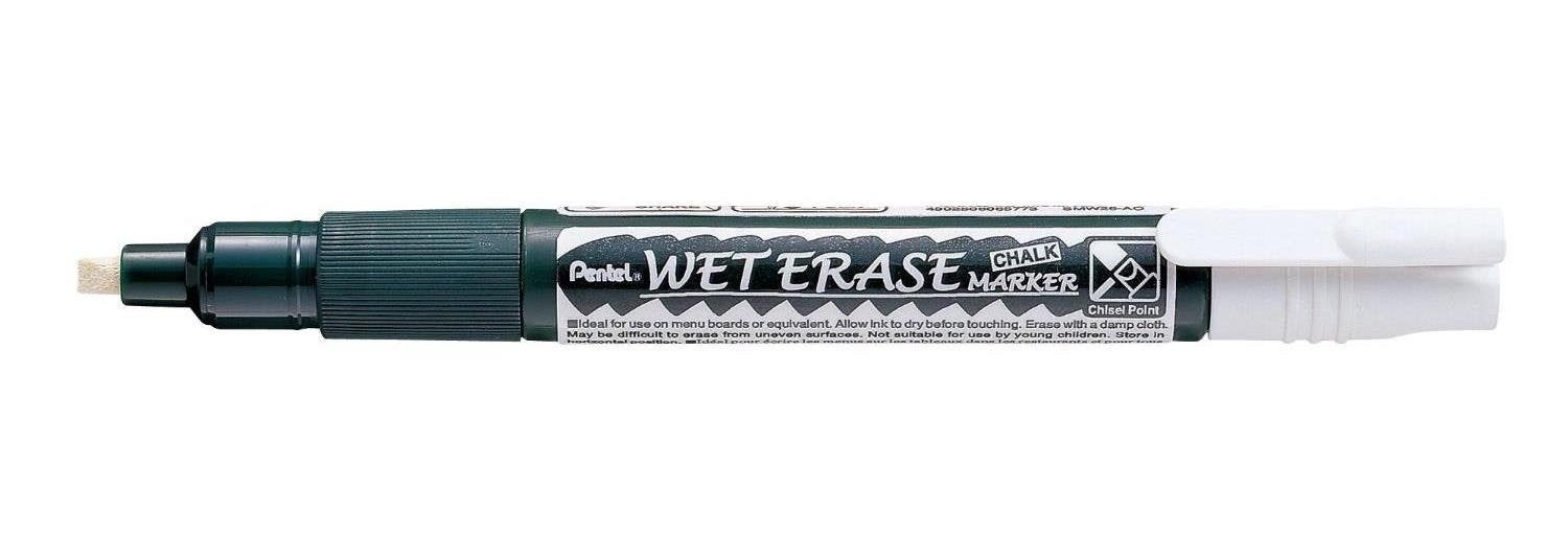 Quantore - Viltstift Pentel SMW26 krijtmarker wit 2-4mm