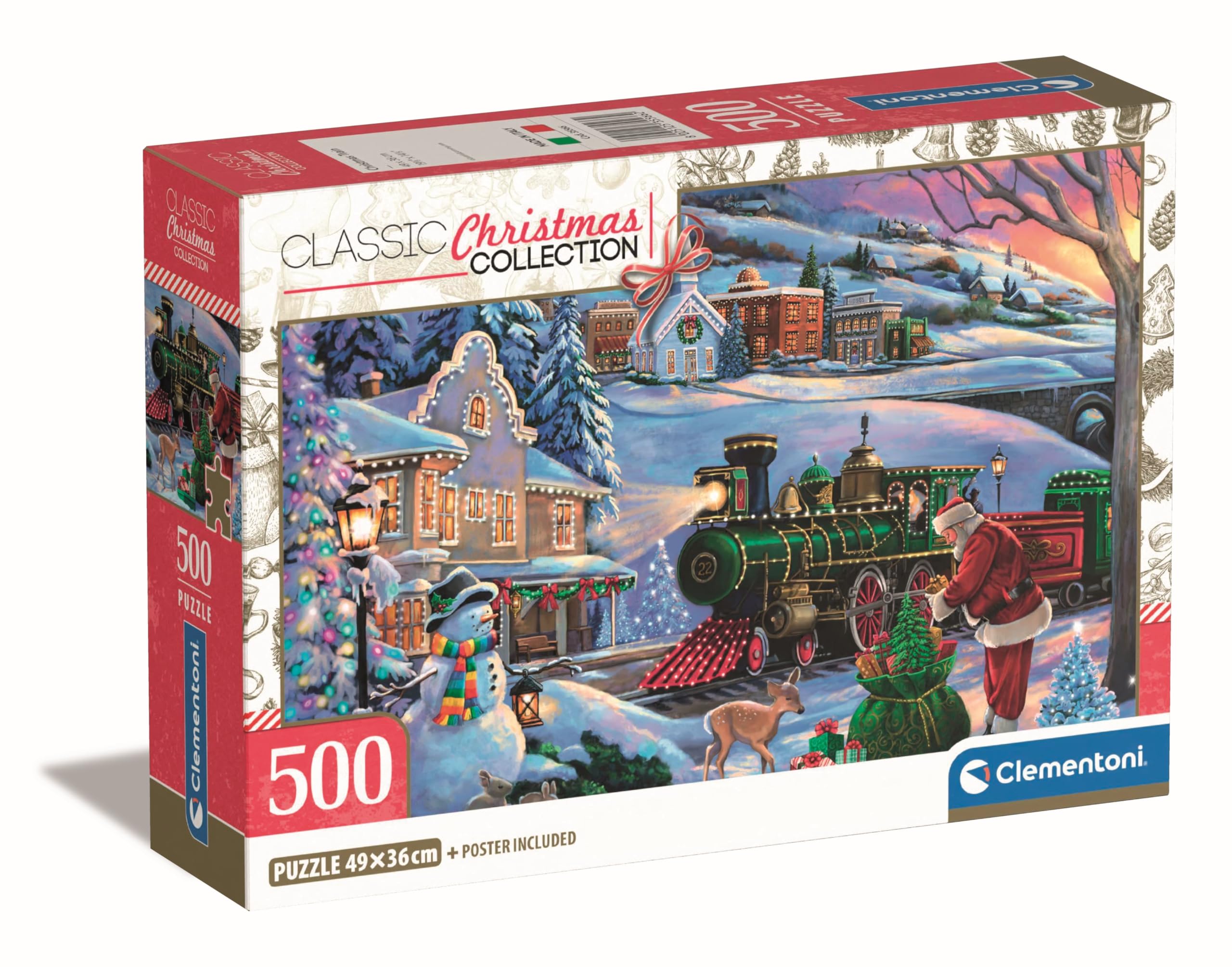 Clementoni - Clementoni Legpuzzel Kersttrein - 500st.