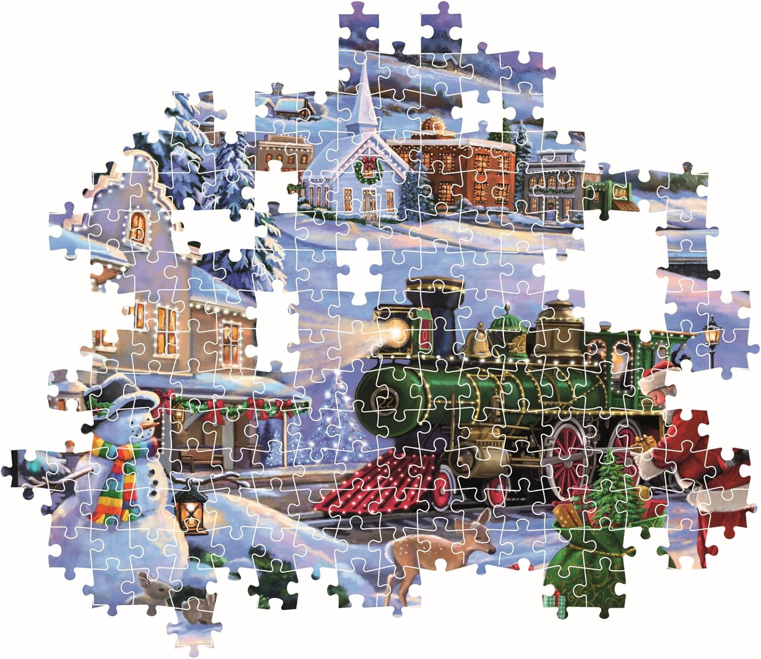 Clementoni - Clementoni Legpuzzel Kersttrein - 500st.