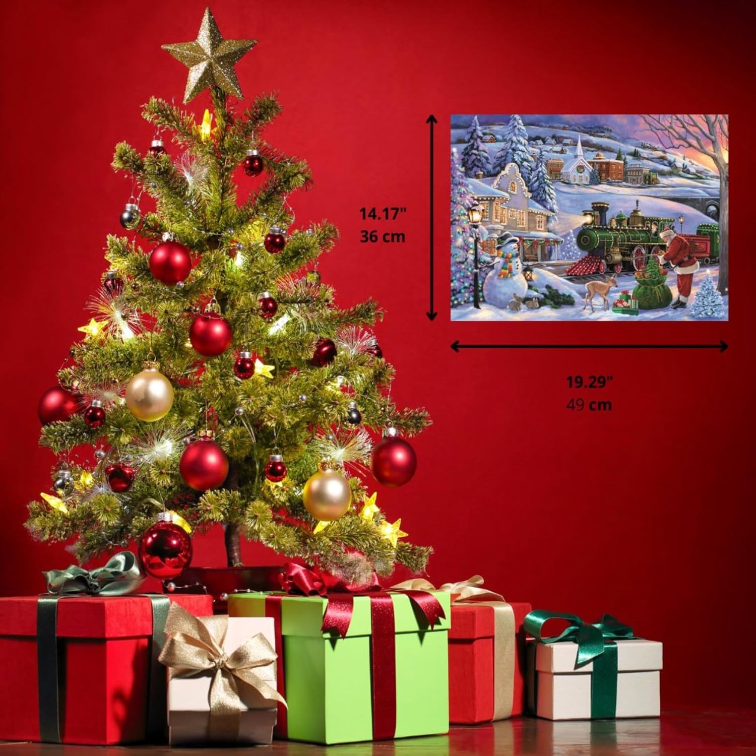 Clementoni - Clementoni Legpuzzel Kersttrein - 500st.