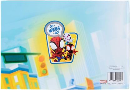 Disney Junior Spidey and His Amazing Friends Magnetic Activity Book, 29 Magnets, Interactive Play, Creative Fun, Great for Travel