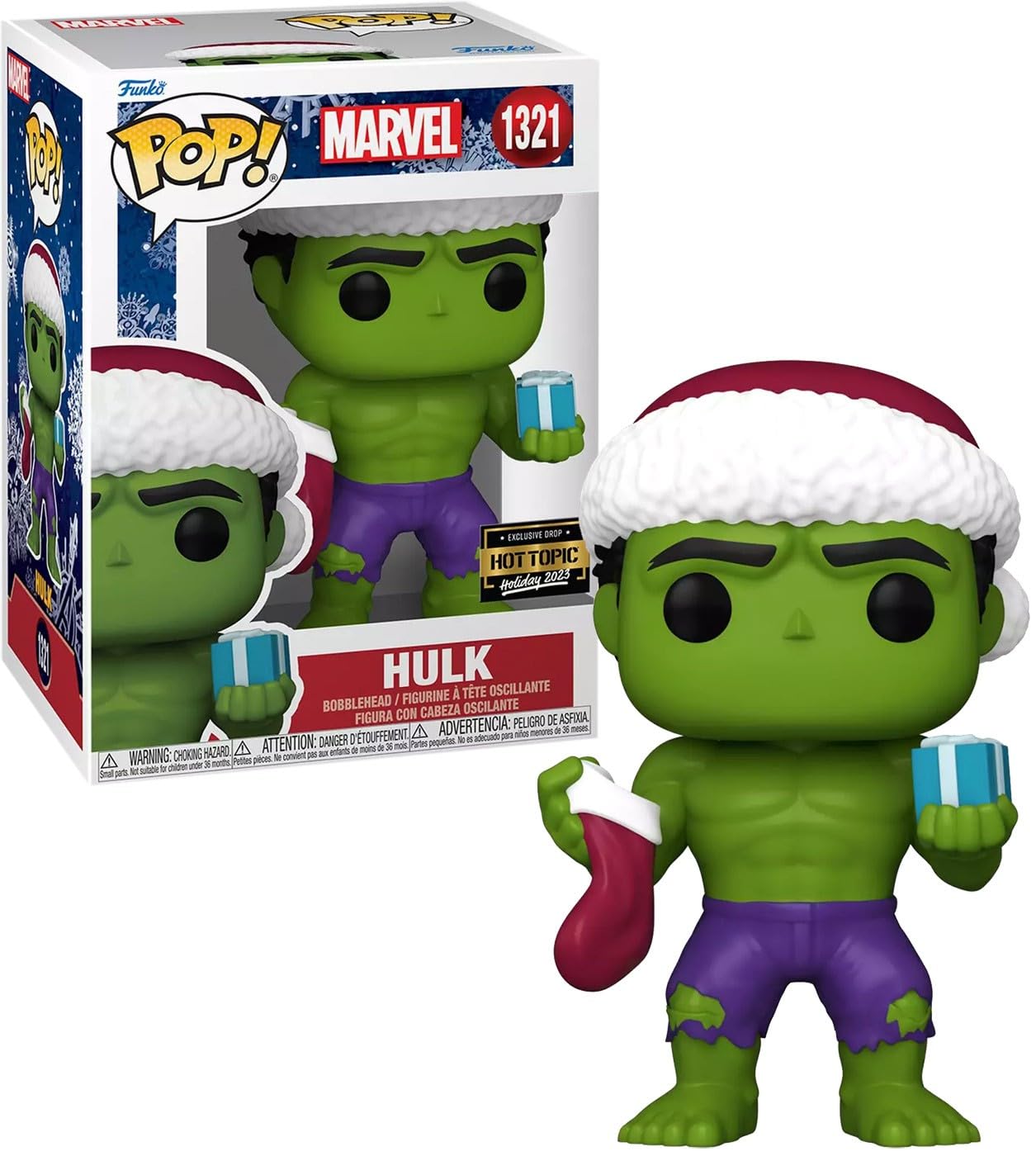 Funko Pop! - Marvel Hulk In Santa Hat (74731)