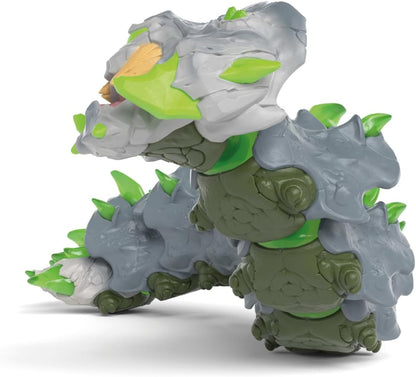 SCHLEICH Eldrador Creatures - 11" Stone Worm Toy - Movable Bug Beast Figure for Boys and Girls - Imaginative Play Fantasy Snake Figurine - Durable Monster Toys for Kids Ages 7+ | 70853