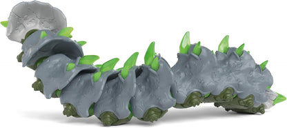 SCHLEICH Eldrador Creatures - 11" Stone Worm Toy - Movable Bug Beast Figure for Boys and Girls - Imaginative Play Fantasy Snake Figurine - Durable Monster Toys for Kids Ages 7+ | 70853