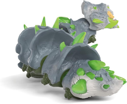 SCHLEICH Eldrador Creatures - 11" Stone Worm Toy - Movable Bug Beast Figure for Boys and Girls - Imaginative Play Fantasy Snake Figurine - Durable Monster Toys for Kids Ages 7+ | 70853