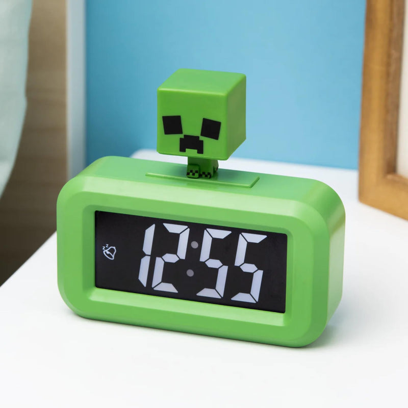 Paladone Y Buro Creeper Minecraft tafelwekker, groen, origineel