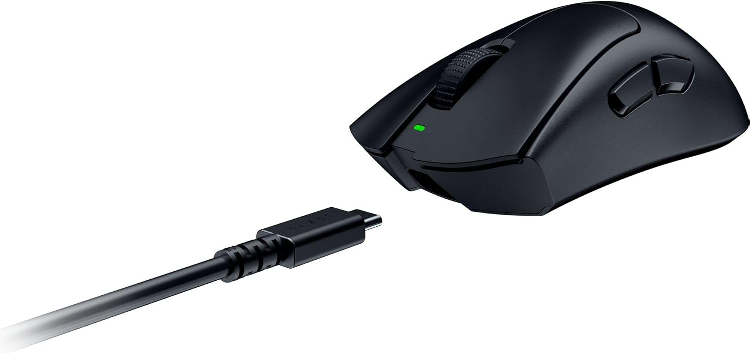Razer - Deathadder V3 Hyperspeed Gaming Mouse - Black