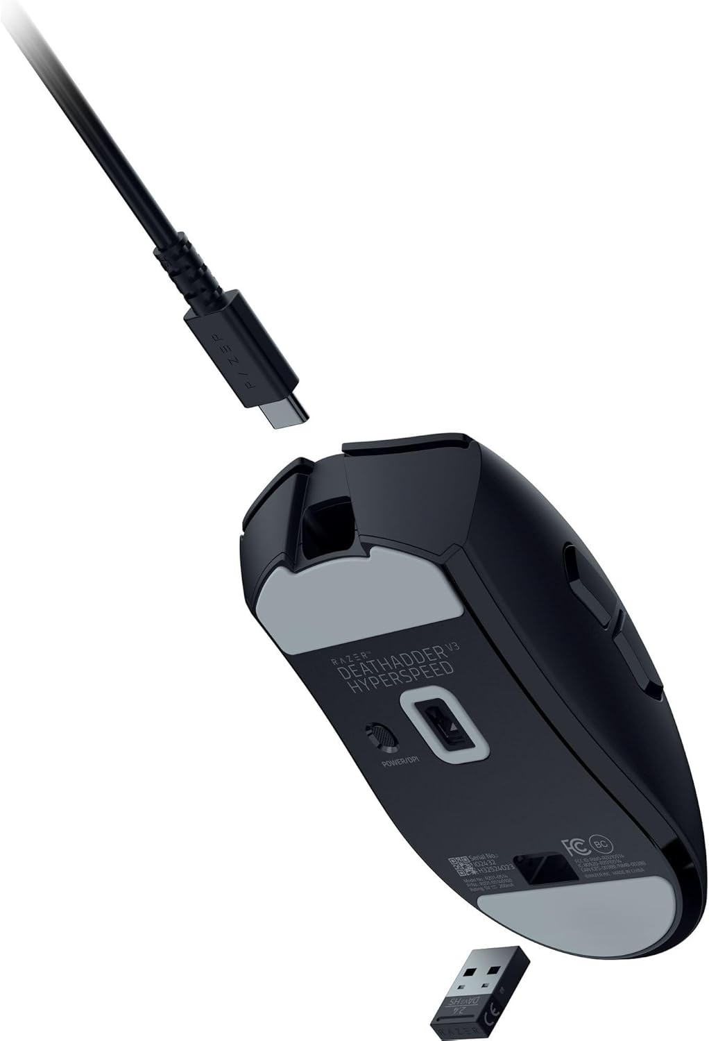 Razer - Deathadder V3 Hyperspeed Gaming Mouse - Black