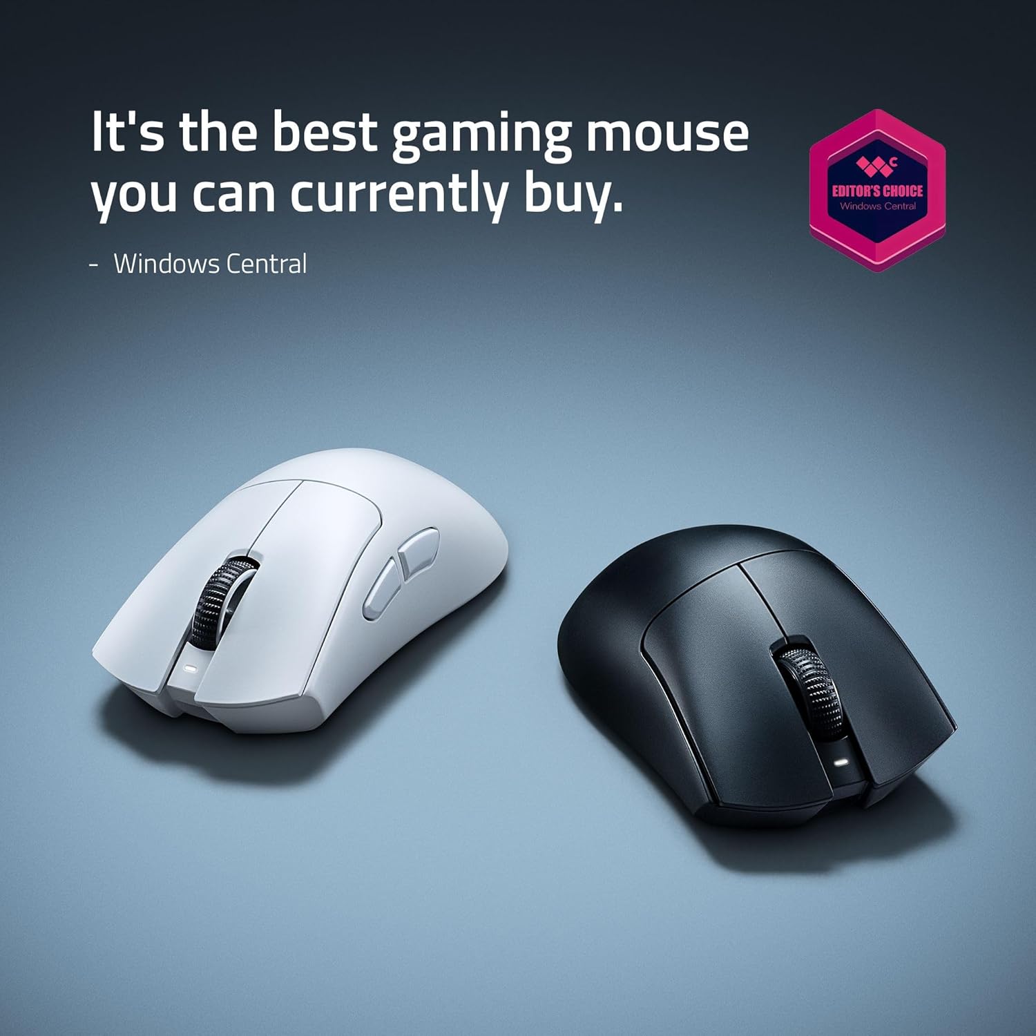 Razer DeathAdder V4 Pro - Ultra-lightweight Wireless Ergonomic Esports Mouse - 57g - 2,4 Ghz Hyperspeed - Focus Pro 45K Sensor - 8K Hz Polling - Optical Switches Gen-4 - PC/Mac | White