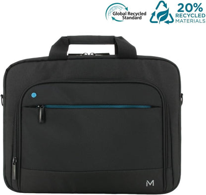 Theone Briefcase Toploading Blue Zip 11-14In -Recycled