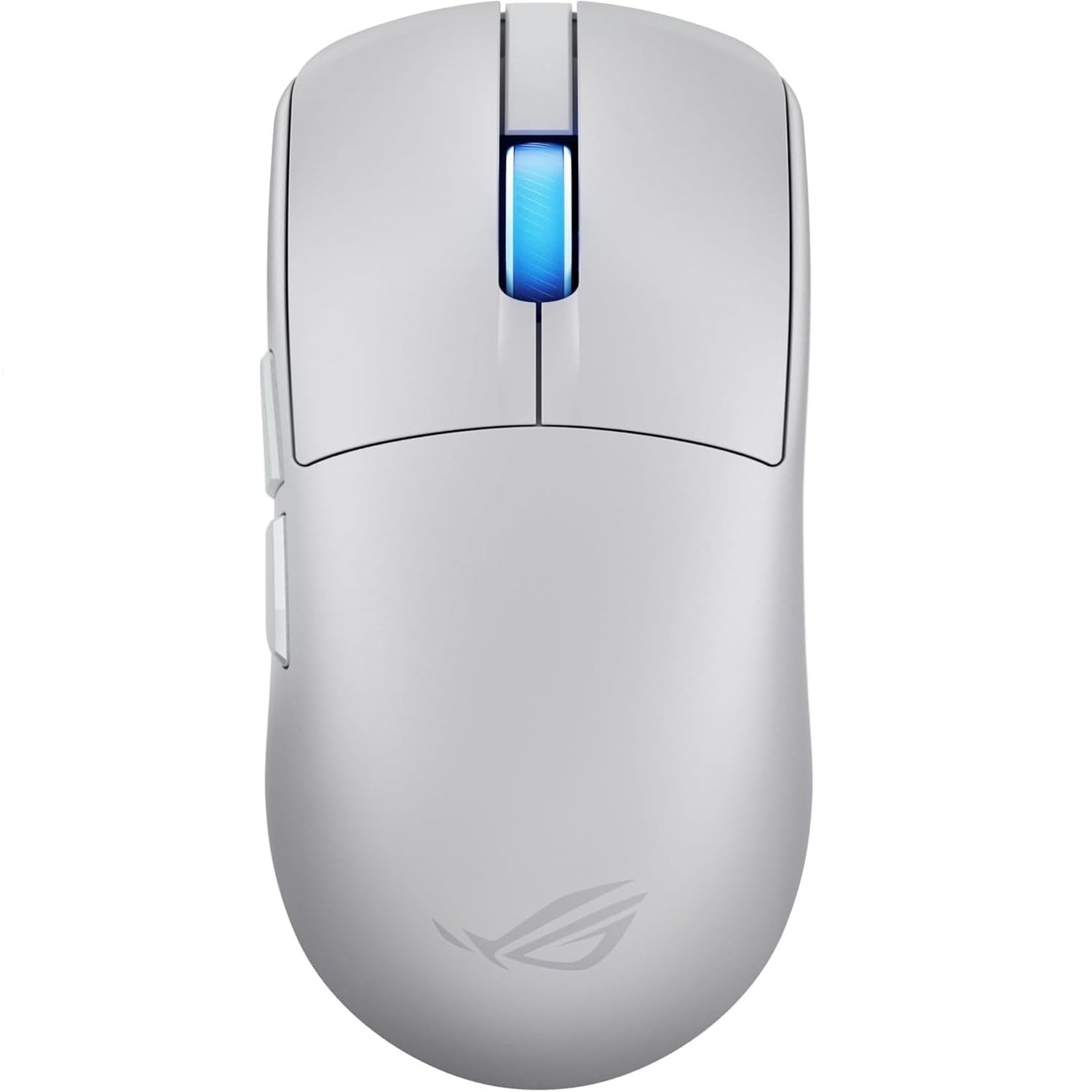 ASUS ROG Harpe II Ace, Mouse Gaming Wireless, Sensore Ottico AimPoint Pro 42K, Polling 8K, Tasti Ottici, 5 Pulsanti Programmabili, Progettato per Giochi FPS, Solo 48 g di Peso, Simmetrico, Bianco