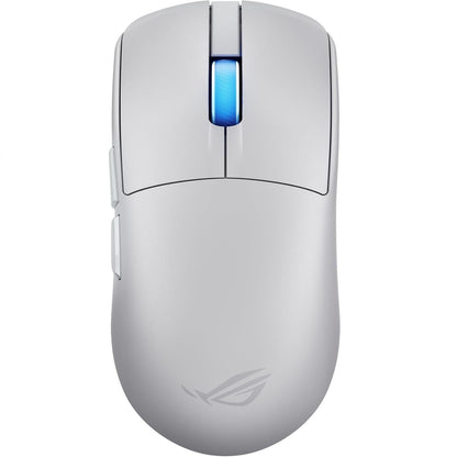ASUS ROG Harpe II Ace, Mouse Gaming Wireless, Sensore Ottico AimPoint Pro 42K, Polling 8K, Tasti Ottici, 5 Pulsanti Programmabili, Progettato per Giochi FPS, Solo 48 g di Peso, Simmetrico, Bianco