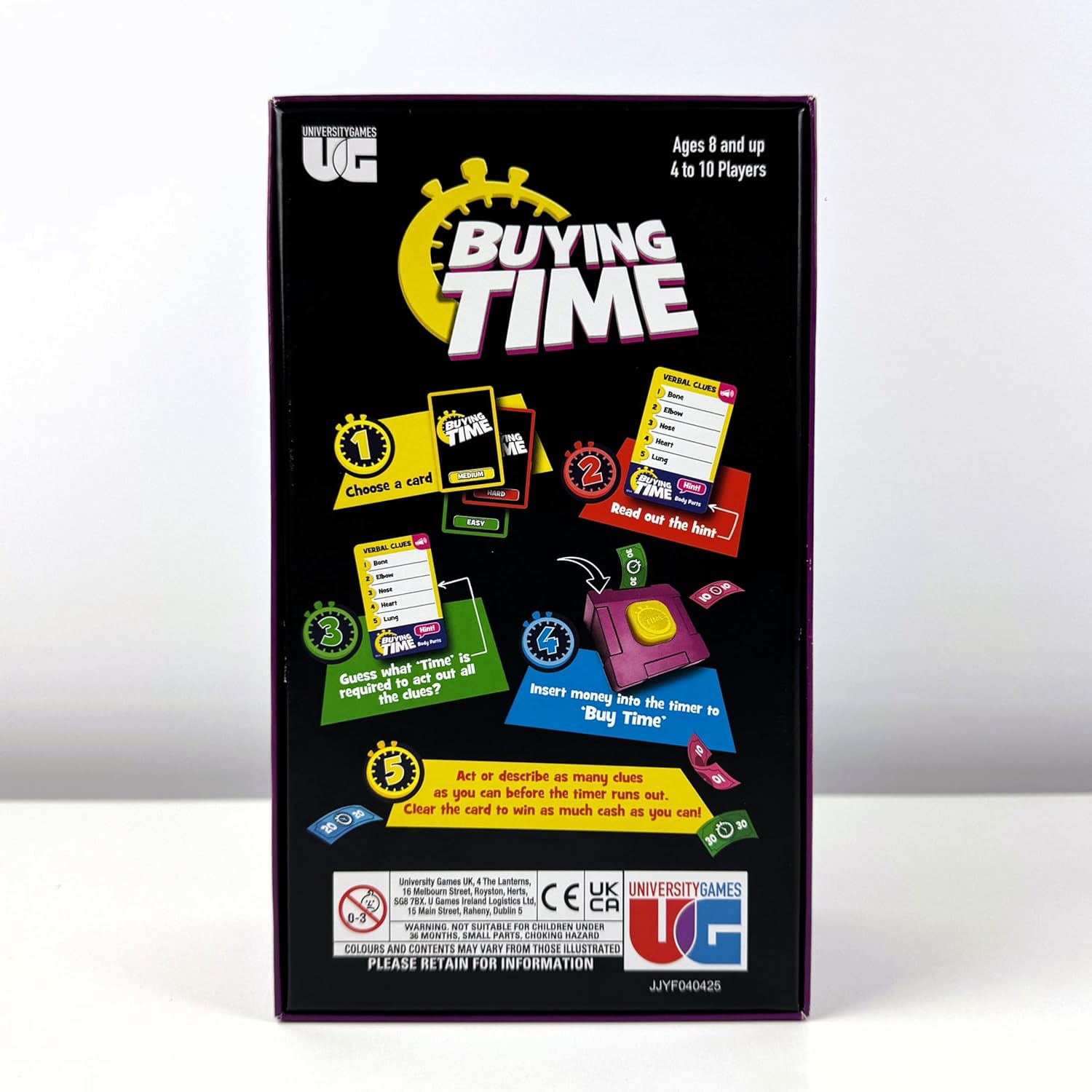 Buying Time Board Game, Ages 8+, 4-10 Players, Team Strategy Game