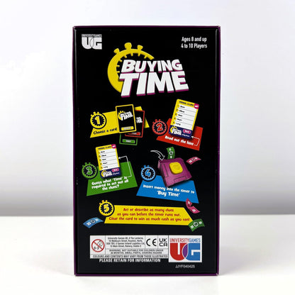 Buying Time Board Game, Ages 8+, 4-10 Players, Team Strategy Game