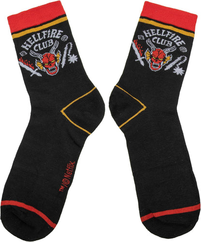 Stranger Things: Hellfire Club Set Of 3 Socks