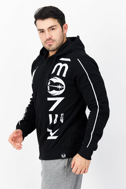Star Wars: Obi Wan Kenobi - Zipper Black (Felpa Con Cappuccio Unisex Tg. Xl)