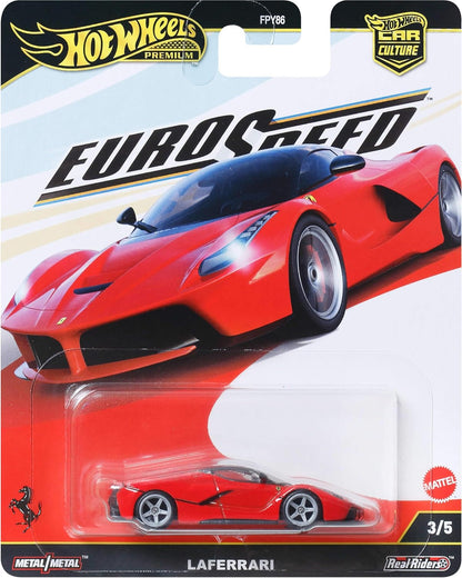 Hot Wheels Car Culture Vehicle, Premium 1:64 Scale Die-Cast Toy Car or Truck with Real Riders Tires & Metal/Metal Body & Chassis (Styles May Vary