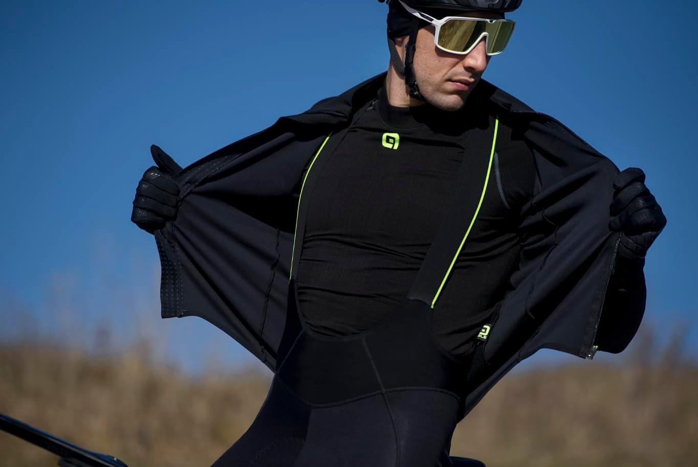 ALE' Men's Intimo S1 Carbon Seamless Long Sleeve Base Layer