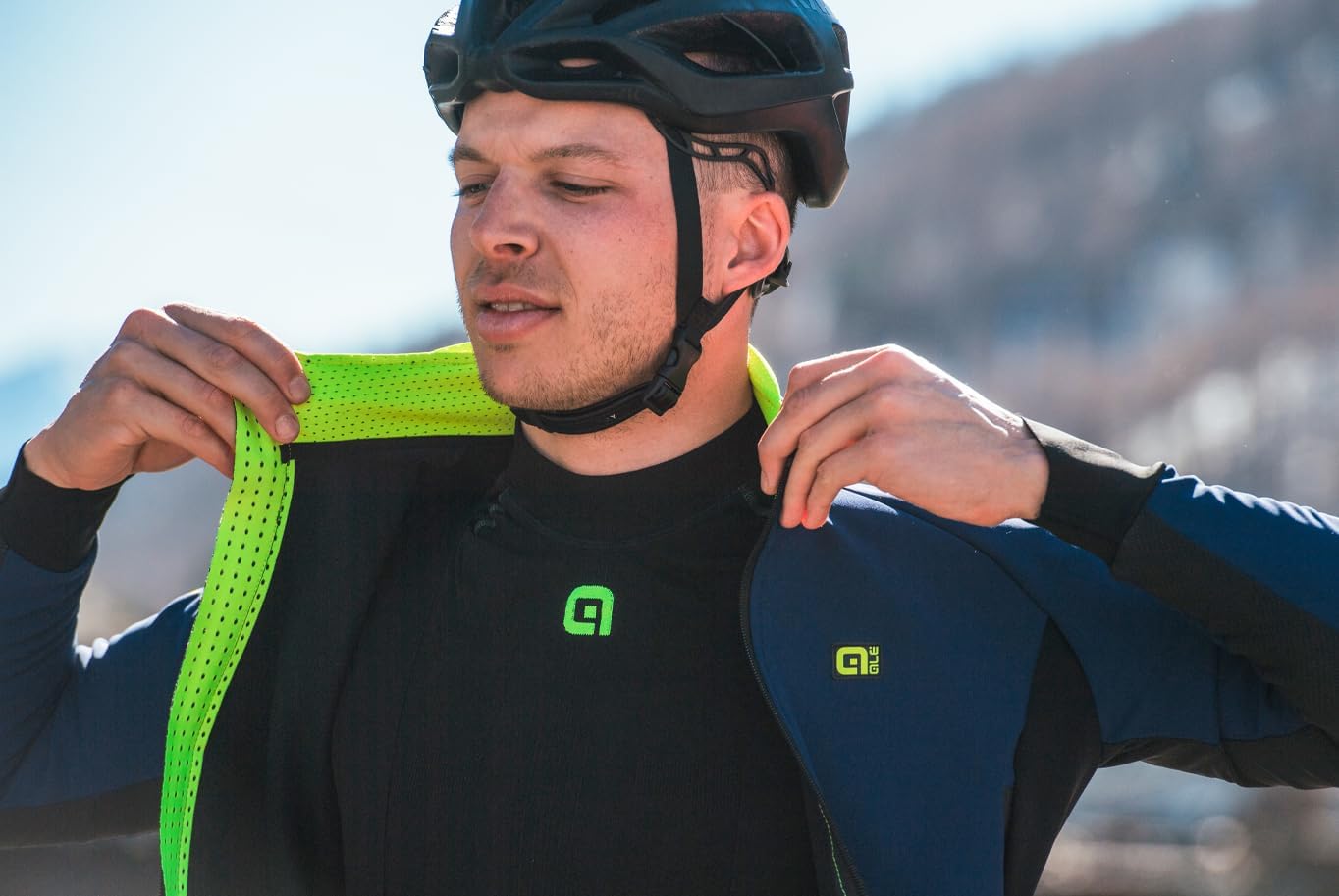 ALE' Men's Intimo S1 Carbon Seamless Long Sleeve Base Layer