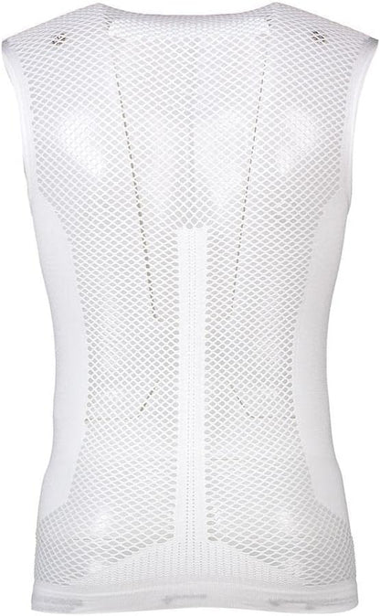 Alé Cycling Unisex S1 Summer Mesh Intimo Sleeveless Base Layer, White, L/XL