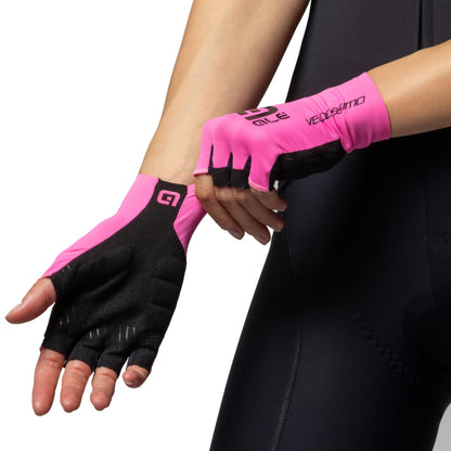 Alè Summer Gloves Crono Velocissimo Neon Pink/Black Tg. M