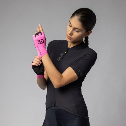 Alè Summer Gloves Crono Velocissimo Neon Pink/Black Tg. M