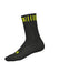 Alé Unisex Strada 18cm Cycling Socks, Black/Fluo Yellow, Medium (EU 44-47