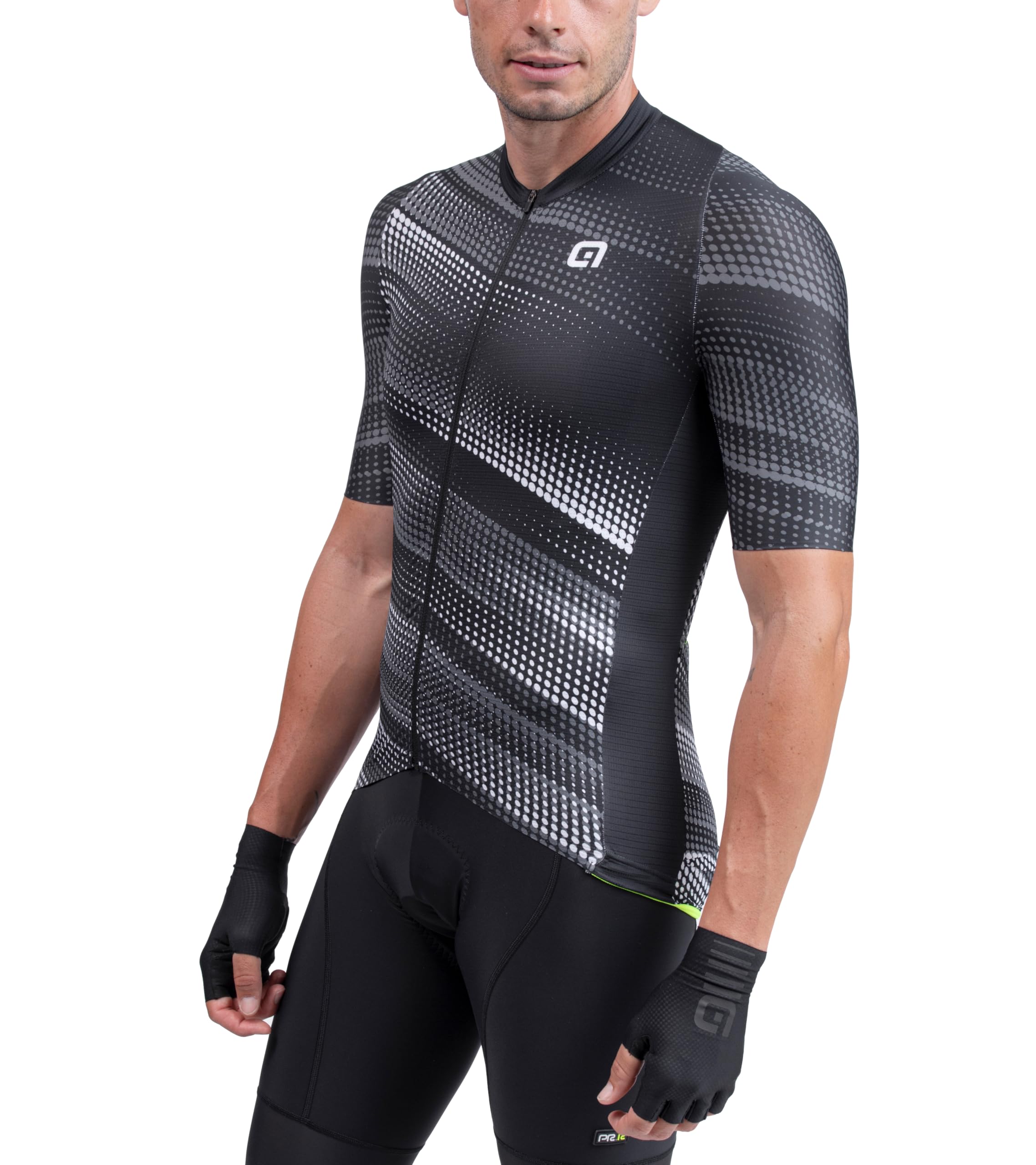 ALE' Men's Pr.r Green Speed Short Sleeve Jersey (Pack of 1)