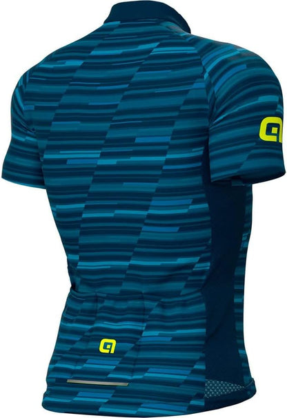 Alé Cycling Men's Solid Step Short Sleeve Jersey, Blue, Medium